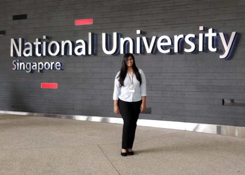 Dr. Shreya Shivangi at the National university of Singapore